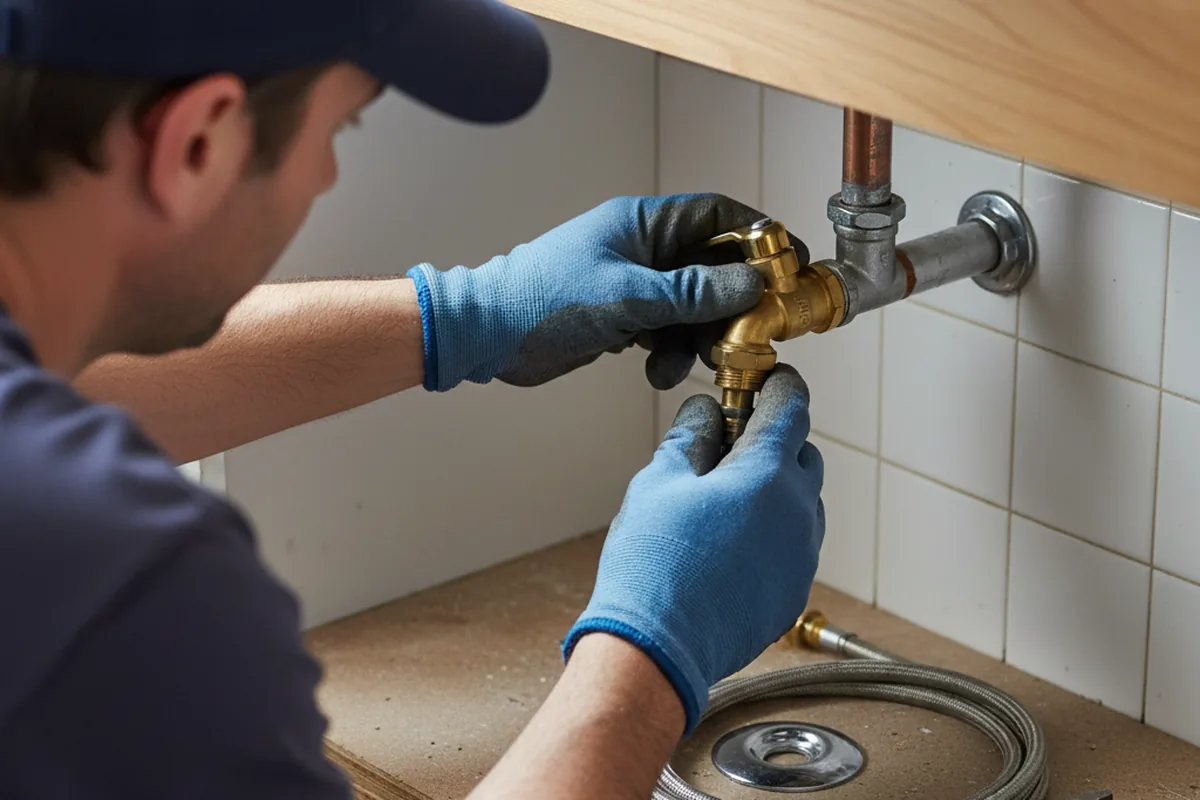 Shutoff valve and fitting work during Repiping in Rockville